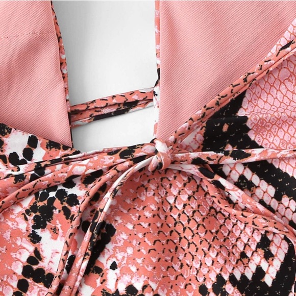 Snakeskin One Piece Swimsuit - Picture 4 of 4